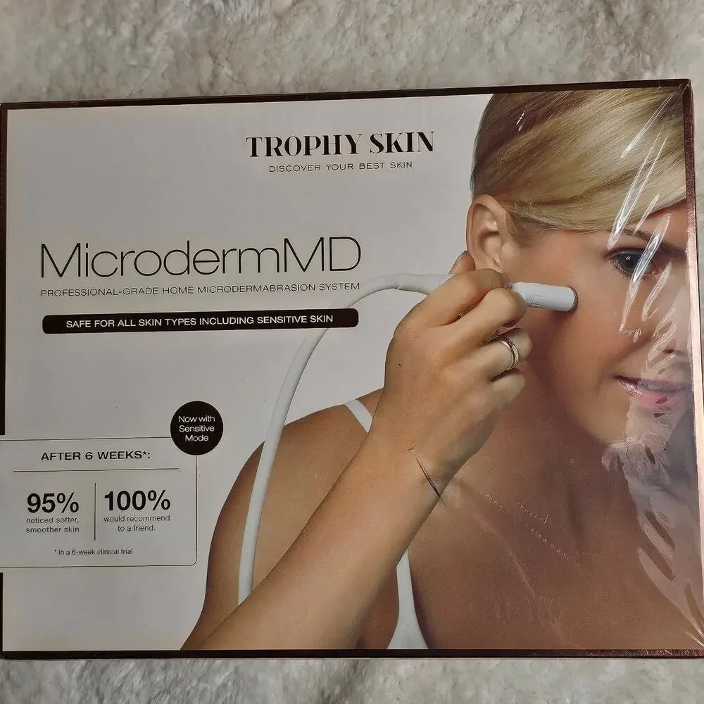 Trophy Skin Microderm MD At-Home Microdermabrasion Kit Anti-Aging and Acne NIB